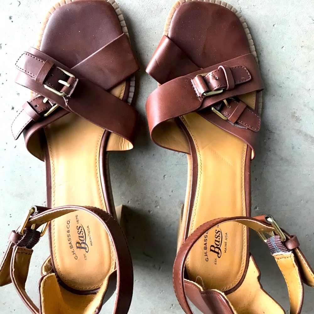 Bass block heels. Never been worn. No tags.